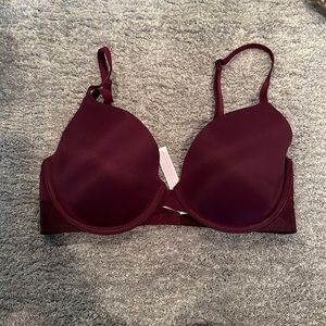 PINK maroon bra with thicker back (size 34C)